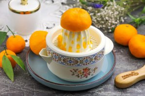 Торт с мандаринами без выпечки - фото шаг 4