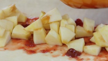 Яблочный штрудель с орехами - фото шаг 3