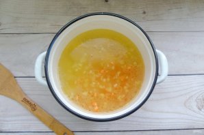 Сливочный суп с курицей и шампиньонами - фото шаг 4