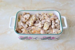 Мясо по-французски с курицей - фото шаг 7