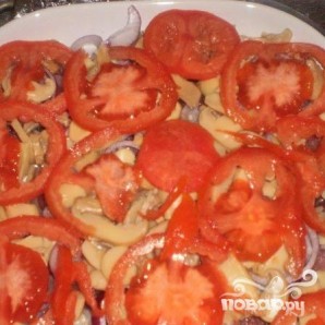 Мясо с грибами и помидорами - фото шаг 3