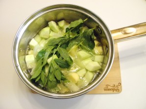 Суп из кабачков с мятой - фото шаг 4