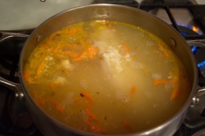 Суп затирка с мясом - фото шаг 10