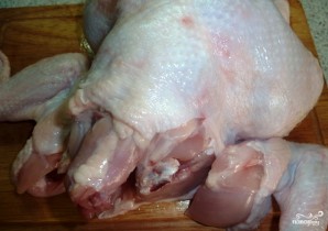 Курица, тушенная в казане - фото шаг 1