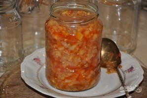 Салат на зиму с баклажанами и помидорами - фото шаг 6