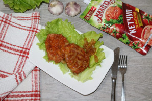 Свиная вырезка с томатным кетчупом "Махеевъ" Беларусь - фото шаг 12