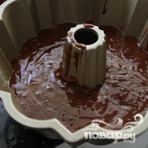 Шоколадный кекс со сливочной глазурью - фото шаг 4