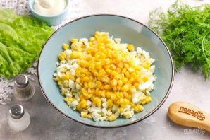 Крабовый салат "Белая лошадь" - фото шаг 3