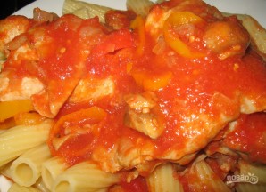 Курица в томатном соусе с грибами - фото шаг 5