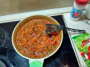 Лучший рецепт макарон по-флотски с овощами и кетчупом - фото шаг 9