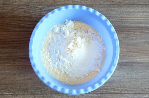 Творожный кекс с малиной - фото шаг 6