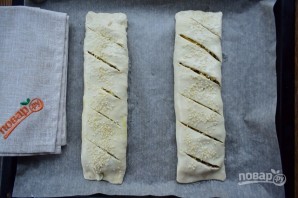 Быстрые пирожки с фаршем, сыром и кукурузой  - фото шаг 4