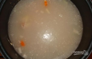 Сырный суп со свининой в мультиварке - фото шаг 4