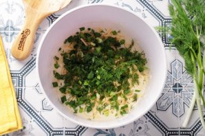 Блинчики с сыром - фото шаг 7