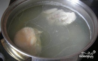 Фасолевый суп с курицей - фото шаг 4