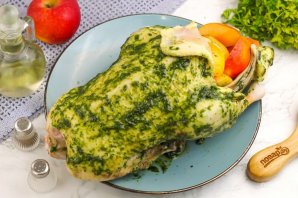 Утка с яблоками в рукаве - фото шаг 4