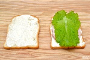 Сэндвич с ветчиной - фото шаг 3