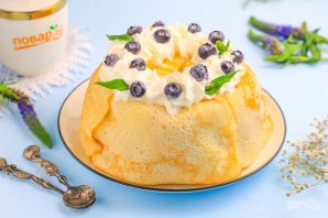 Блинный торт с заварным кремом - фото шаг 17