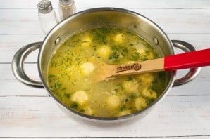 Венгерский суп с сырными клецками - фото шаг 7