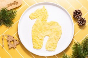 Вегетарианский салат в виде лошади - фото шаг 7