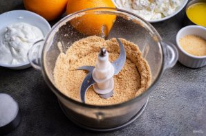 Творожный чизкейк с апельсиновым желе без выпечки - фото шаг 3