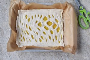 Пирог с лимоном из слоеного теста - фото шаг 9