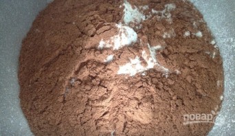 Шоколадное печенье с арахисовым центром - фото шаг 1