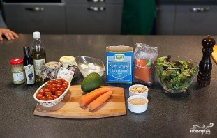 Салат с киноа и авокадо - фото шаг 1