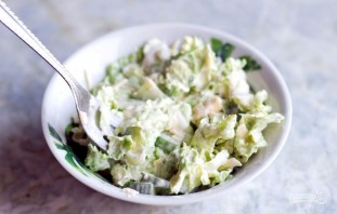 Салат с сыром и салатом "Латук" - фото шаг 6