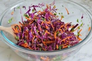 Капустный салат с цитрусовой заправкой - фото шаг 3