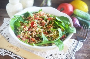 Овощной салат с булгуром "Кысыр" - фото шаг 8