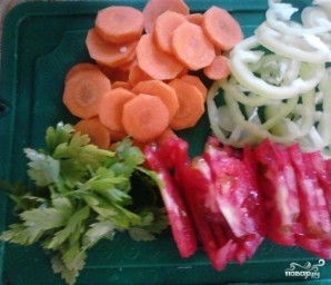 Голец с овощами - фото шаг 2