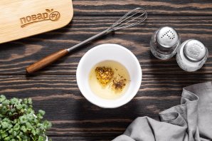 Постный салат с фасолью - фото шаг 7