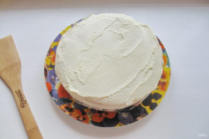 Бисквитный торт с кремом "Пломбир" - фото шаг 17