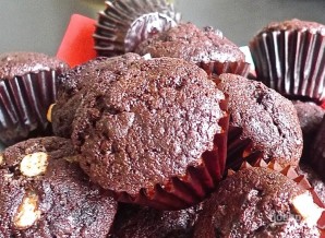 Шоколадные кексы с шоколадом - фото шаг 12