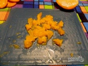 Канапе с ананасами, курицей и апельсинами - фото шаг 4