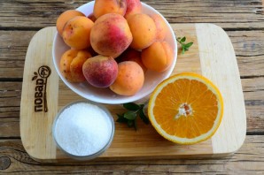 Абрикосовый джем с апельсином на зиму - фото шаг 1