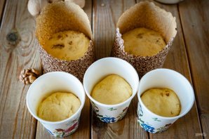 Кулич с орехами - фото шаг 18