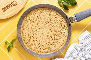 Блины из полбяной муки без яиц - фото шаг 7