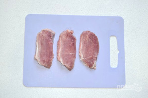 Свиная корейка на сковороде гриль - фото шаг 2