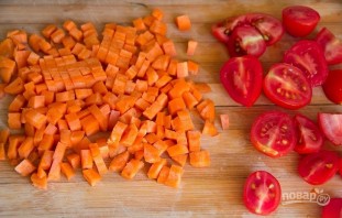 Фасолевый салат с морковкой - фото шаг 2