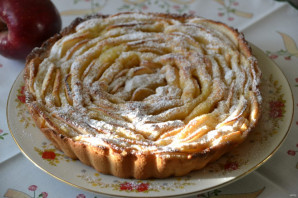 Яблочный пирог "Чайная роза" - фото шаг 12