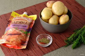 Картошка дольками в чесночном маринаде «Махеевъ» - фото шаг 1