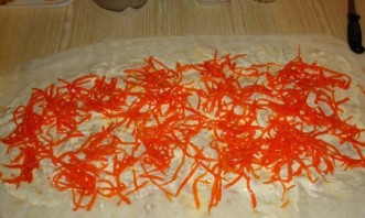 Лаваш с корейской морковкой и ветчиной - фото шаг 2