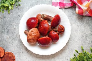 Жареные подосиновики - фото шаг 2