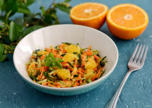 Салат с корейской морковью и апельсином - фото шаг 6