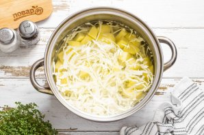 Щи постные с грибами - фото шаг 6