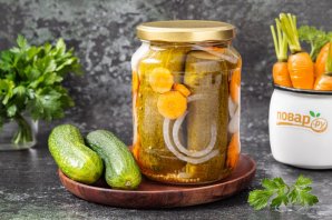 Огурцы с морковью на зиму - фото шаг 11