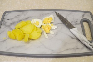 Селедочный салат с горчицей - фото шаг 1