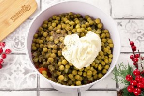 Салат "Оливье" на год Лошади